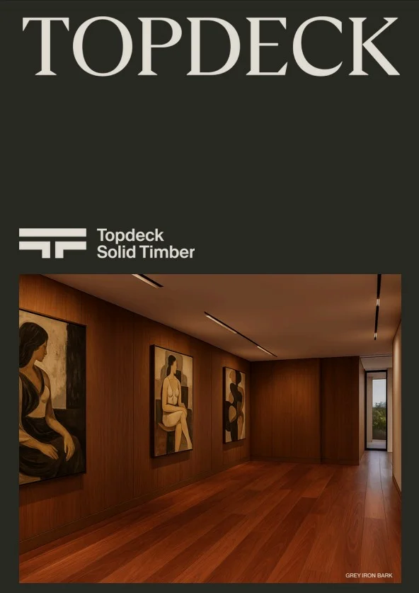 Topdeck hardwood timber brochure cover