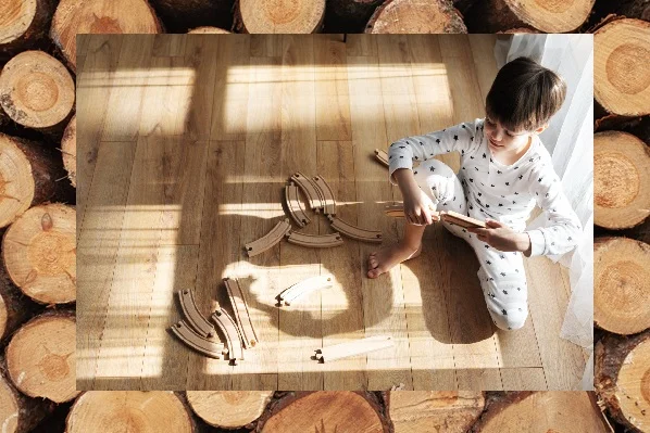 Perfect Timber Flooring team presenting timber floor finishes during a client briefing