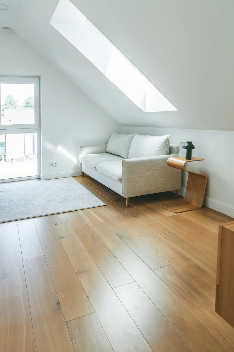 Coastal Sydney living room with hybrid timber flooring by Perfect Timber Flooring